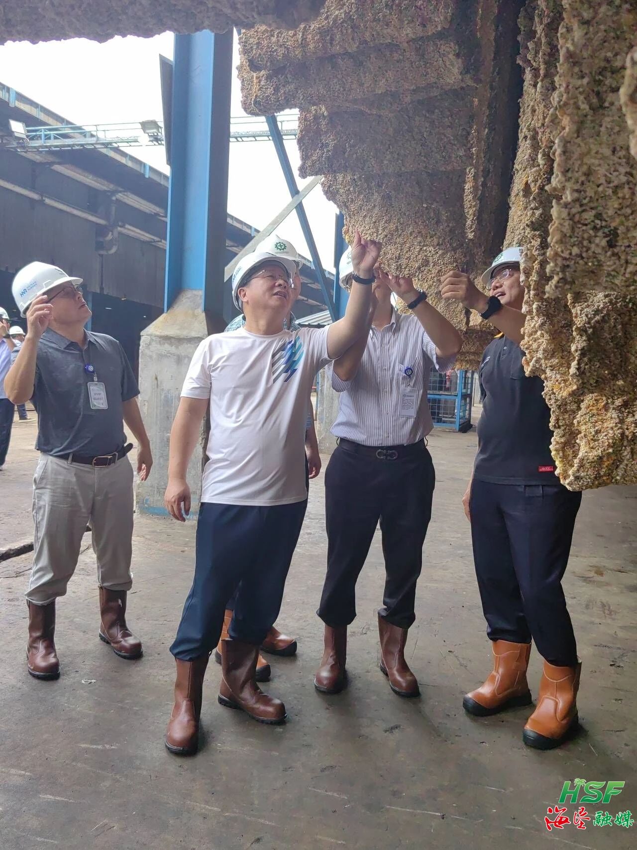 包洪文一行调研合盛农业SGO加工厂。